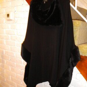 Saks Fifth Ave Faux Fur Cape